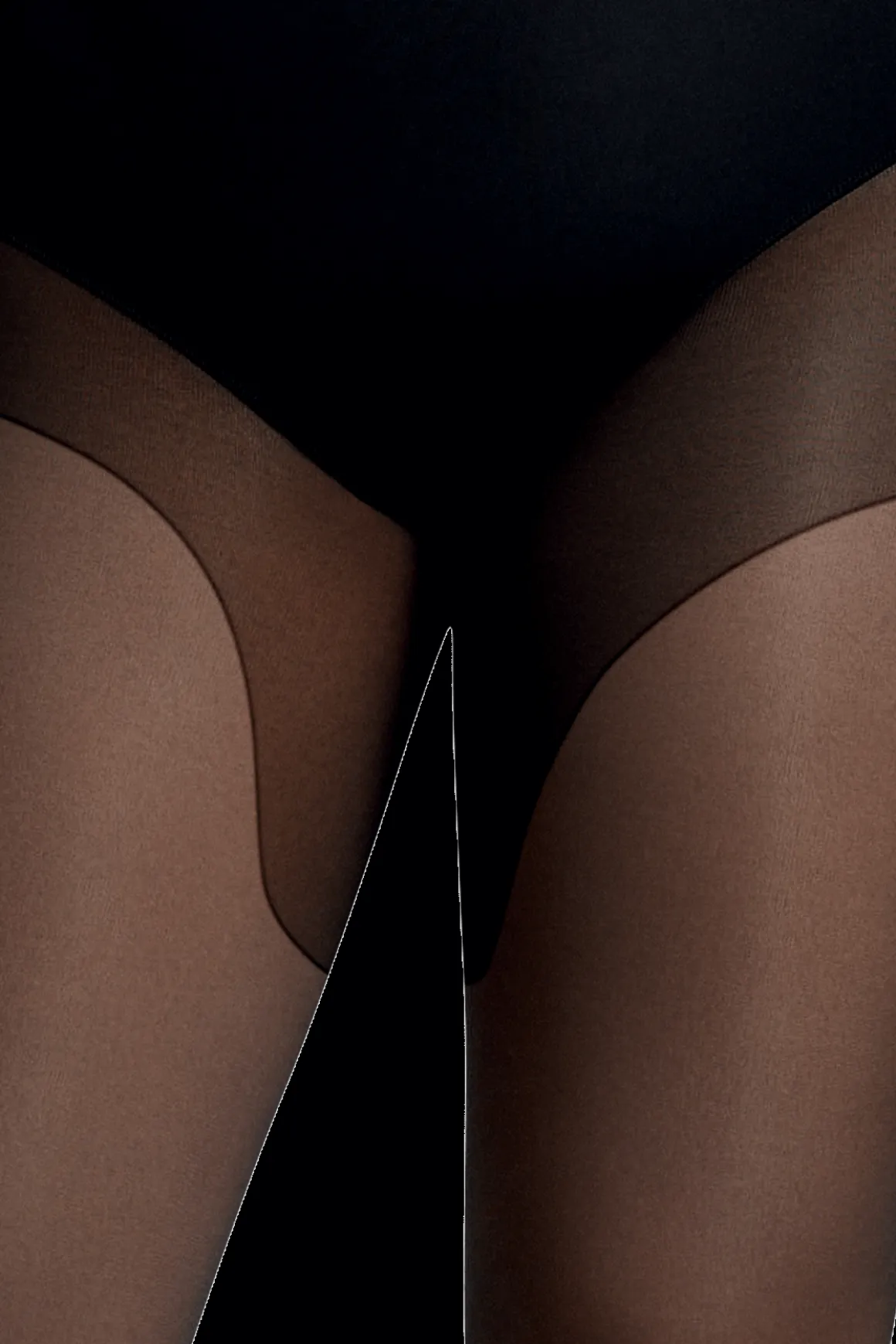 Collant Anti-Frottement Semi-Opaque 30D sur-mesure Morphologie - Noir