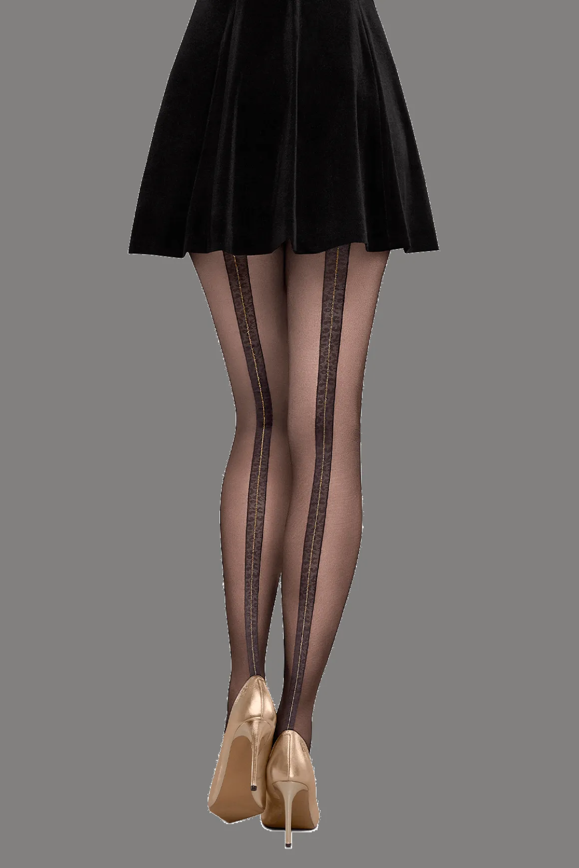 Collant Fantaisie 25D Baguette Féline Magic Nights - Noir ébène