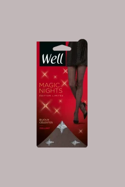 Collant Fantaisie 25D Bijoux Célestes Magic Nights - Noir ébène