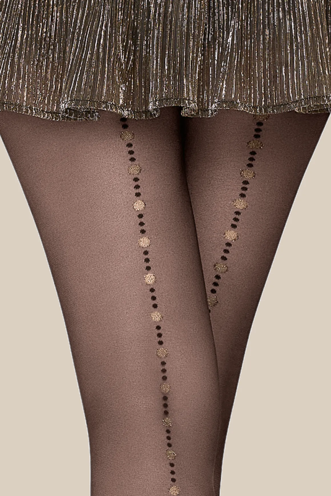 Collant Fantaisie 25D Perles Scintillantes Magic Nights - Noir ébène