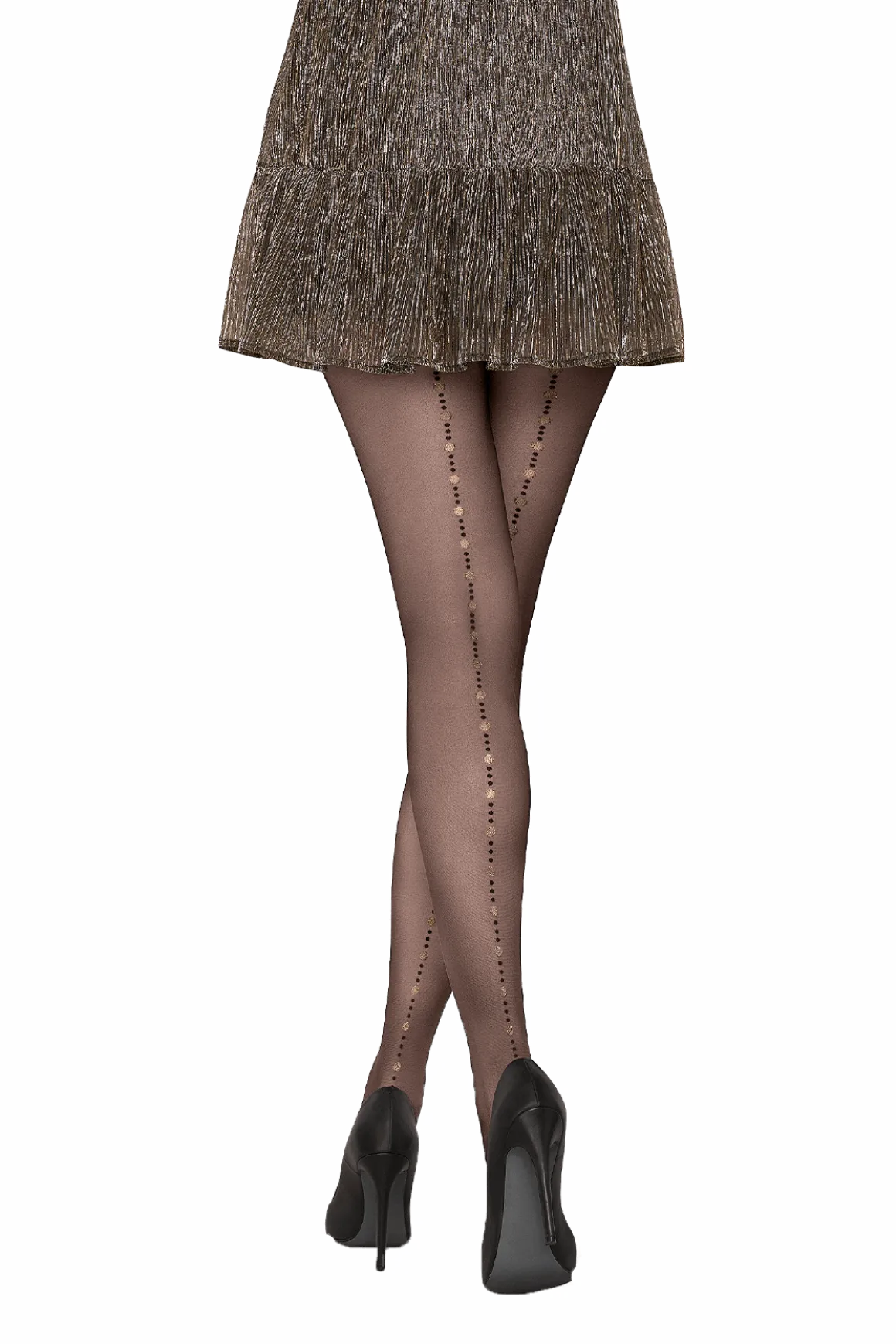 Collant Fantaisie 25D Perles Scintillantes Magic Nights - Noir ébène