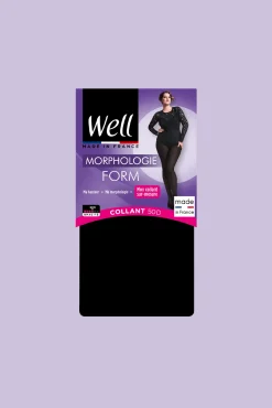 Collant Opaque 50D sur-mesure Morphologie - Noir