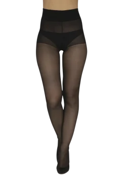 Collant Semi-Opaque 30D sur-mesure Morphologie - Noir