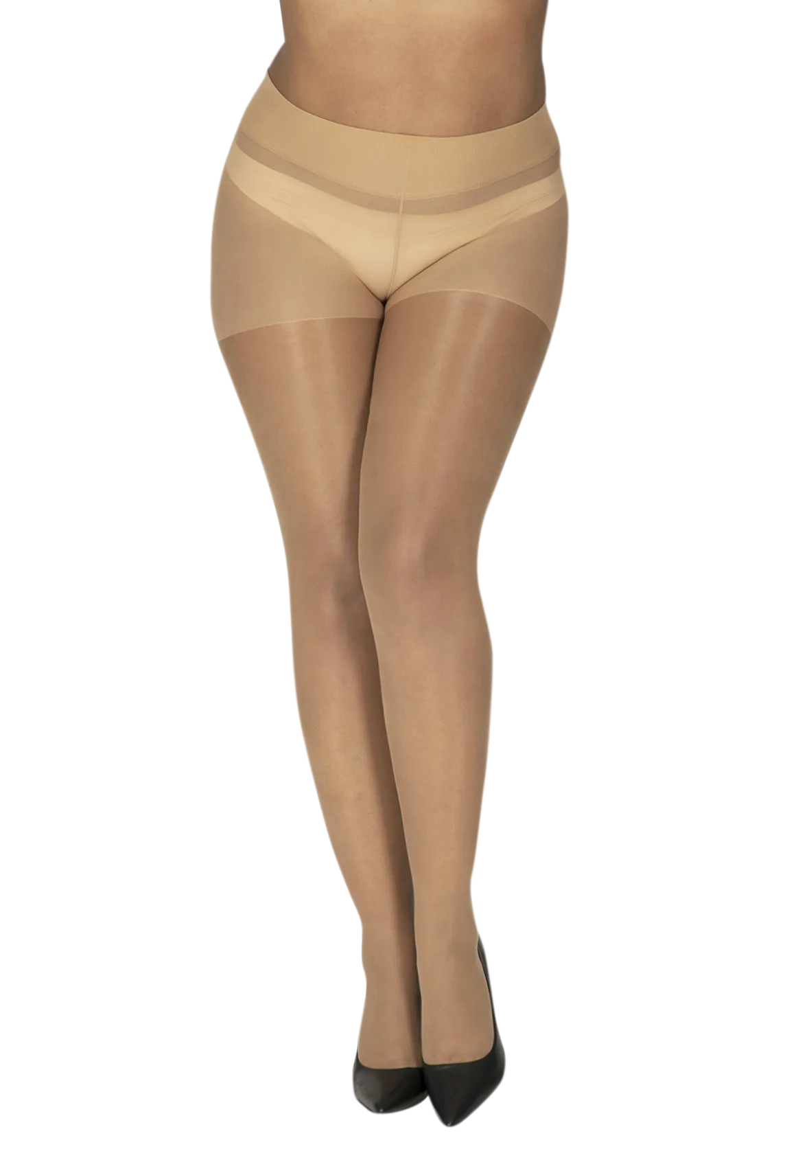 Collant Transparent 20D sur-mesure Morphologie - Beige lumineux