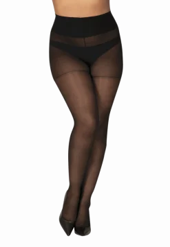 Collant Transparent 20D sur-mesure Morphologie - Noir