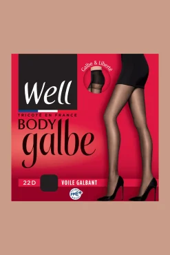 Collant Voile Galbant 22D Body Galbe - Noir