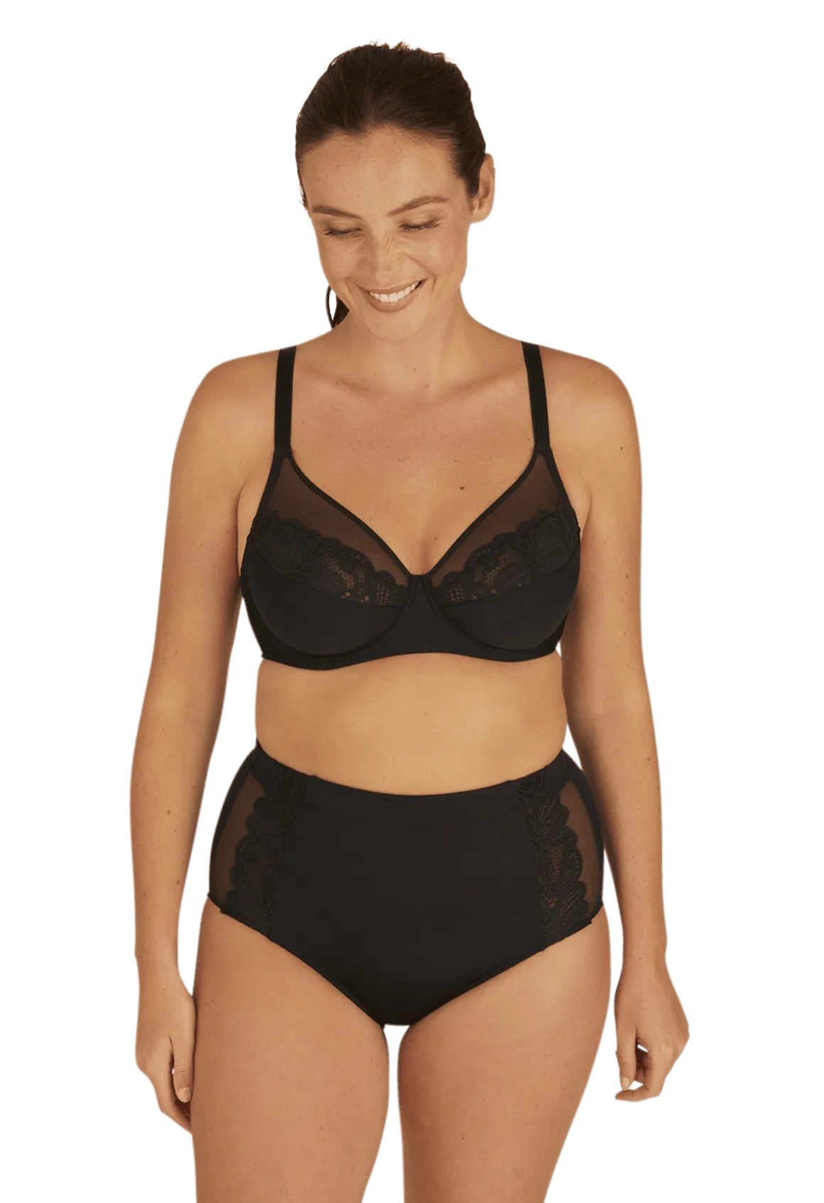 Culotte en dentelle Well Allure L'Original - Noir