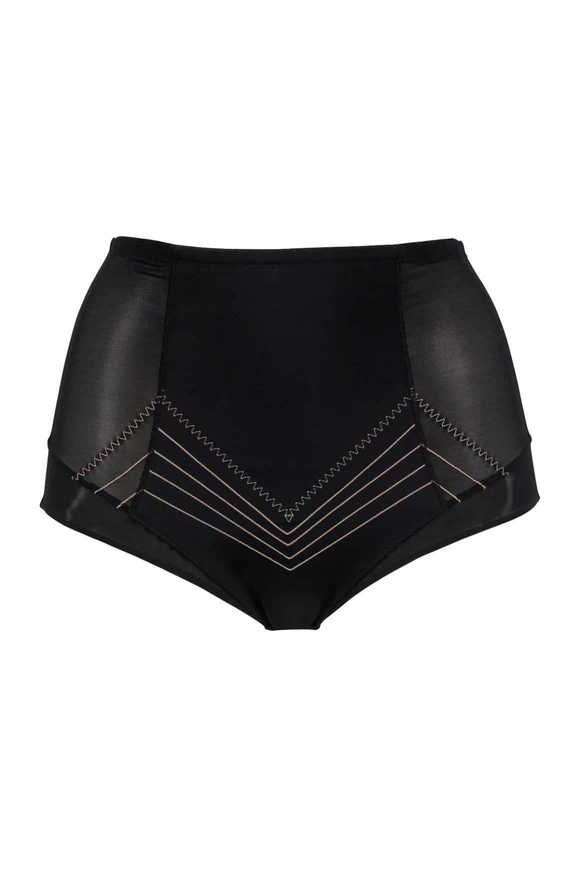 Culotte Haute Body Galbe Elégance - Noir dune