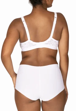Culotte Haute Microfibre Invisi Galbe - Blanc
