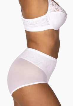 Culotte Haute Tulle Invisi Galbe - Blanc