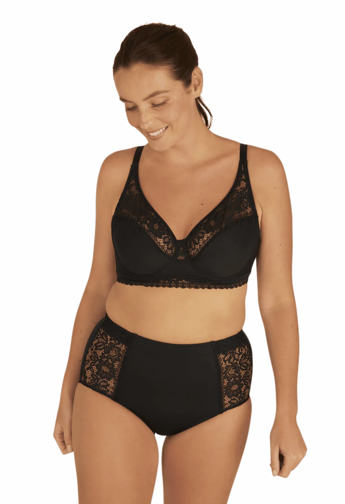 Culotte taille haute Well Allure L'Elégante - Noir