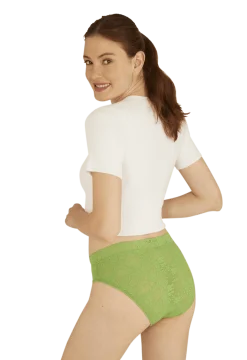 Duo Pop Lot de 2 Slips - Vert éclatant / blanc