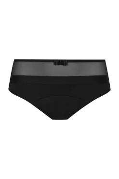 Flux Abondant - Culotte Menstruelle Tulle Design Intimement WELL - Noir