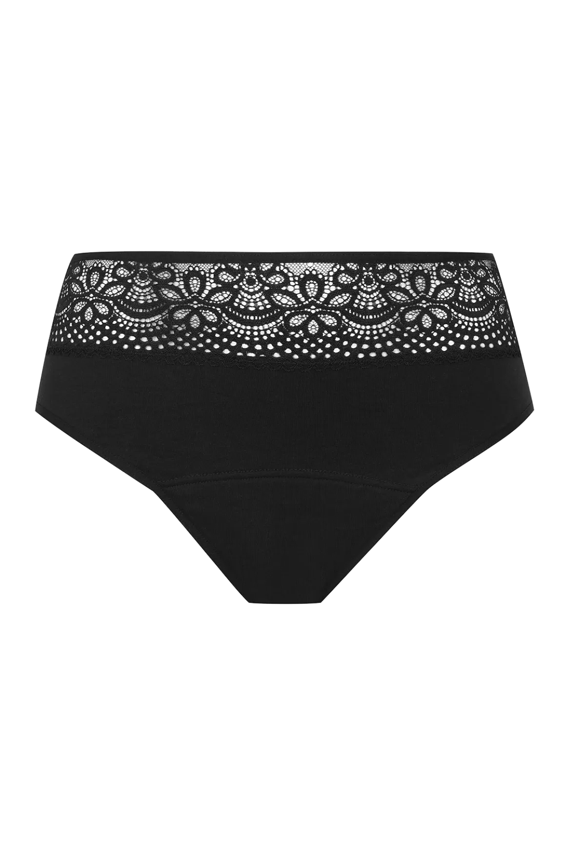 Flux Abondant - Culotte Menstruelle en coton Intimement WELL - Noir