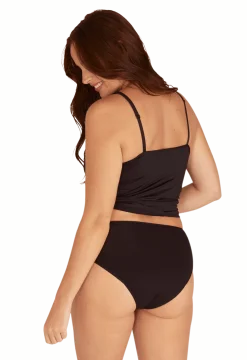 Flux Abondant - Culotte Menstruelle en coton Intimement WELL - Noir
