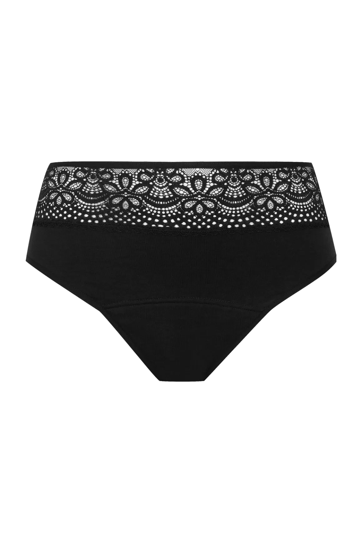 Flux modéré - Culotte Menstruelle en coton Intimement WELL - Noir