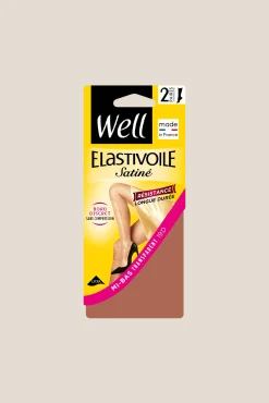 Lot de 2 paires de Mi-bas Satiné 19D Elastivoile - Ibiza