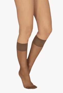 Lot de 2 paires de Mi-bas Transparents 15D Elastivoile Résistant - Gazelle