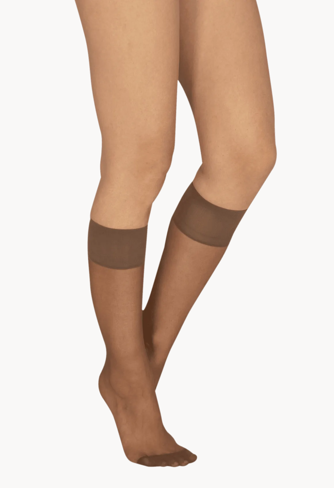 Lot de 2 paires de Mi-bas Transparents 15D Elastivoile Résistant - Gazelle