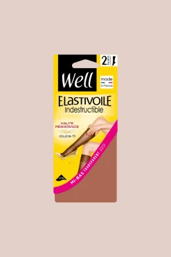 Lot de 2 paires de Mi-bas Transparents 25D Elastivoile Indestructible - Ibiza