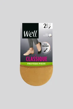 Lot de 2 paires de Protège-Pieds Le Classique - Naturel