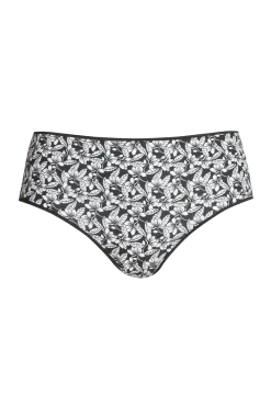 Lot de 3 Slips - Trio Imprimé Floral - Imprimé noir
