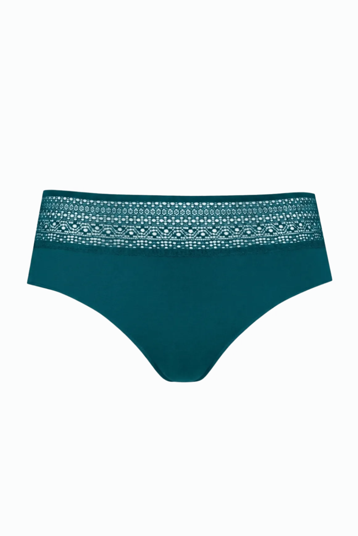 Lot de 3 Slips - Trio Modal - Vert paon / noir / soie