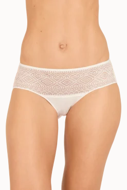 Lot de 3 Slips - Trio Modal - Vert paon / noir / soie