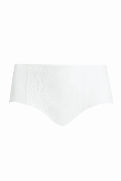 Shorty en dentelle et microfibre L'irrésistible - Blanc