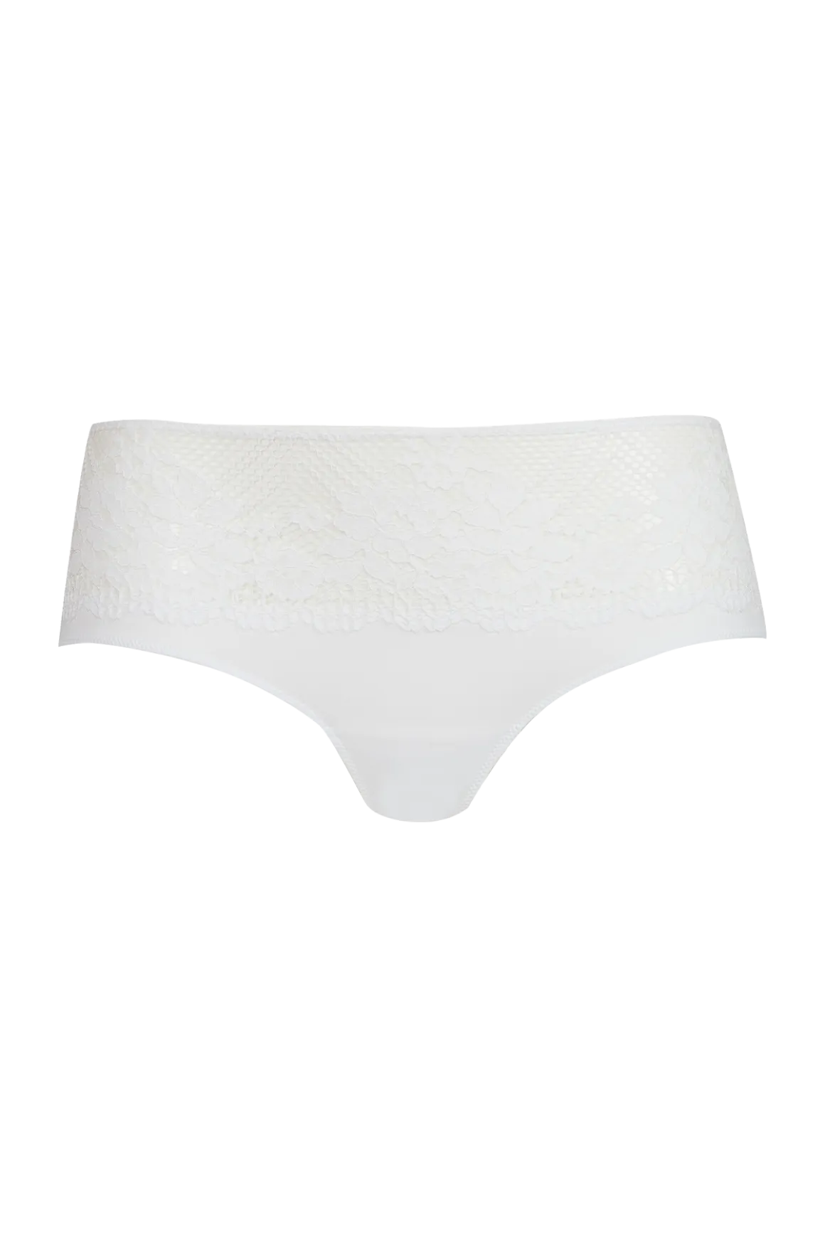 Shorty Résille Florale - Blanc