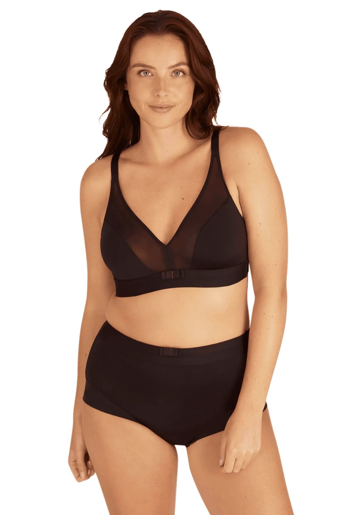 Shorty taille haute Tulle Design - Noir