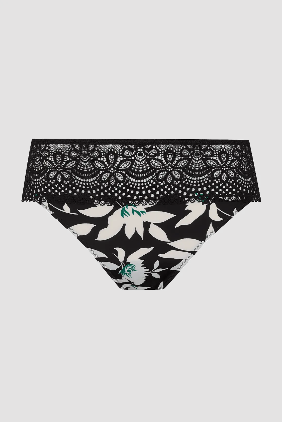 Slip brésilien dentelle et microfibre L'irrésistible - Jasmin