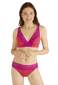 Slip brésilien dentelle et microfibre L'irrésistible - Tiaré