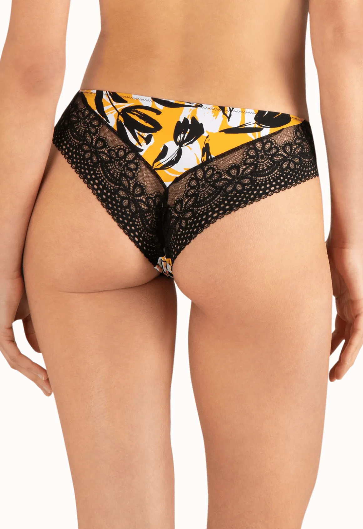 Slip brésilien dentelle et microfibre L'irrésistible - Esquisse