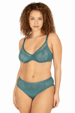 Slip Brésilien Muse - Vert paon