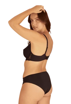Slip Dentelle Audacieuse - Noir