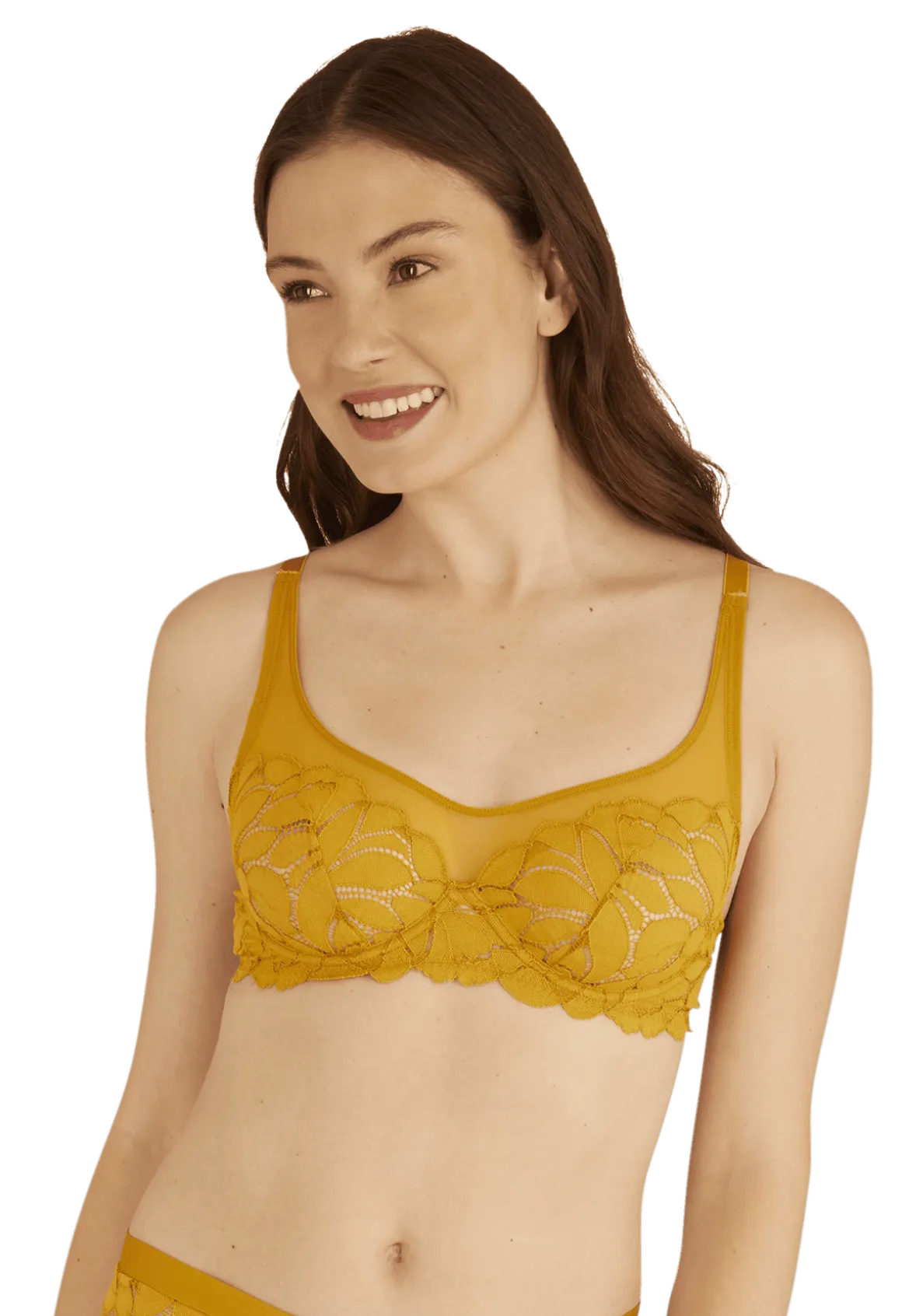 Soutien-gorge à armatures Dentelle Prodigieuse - Ocre