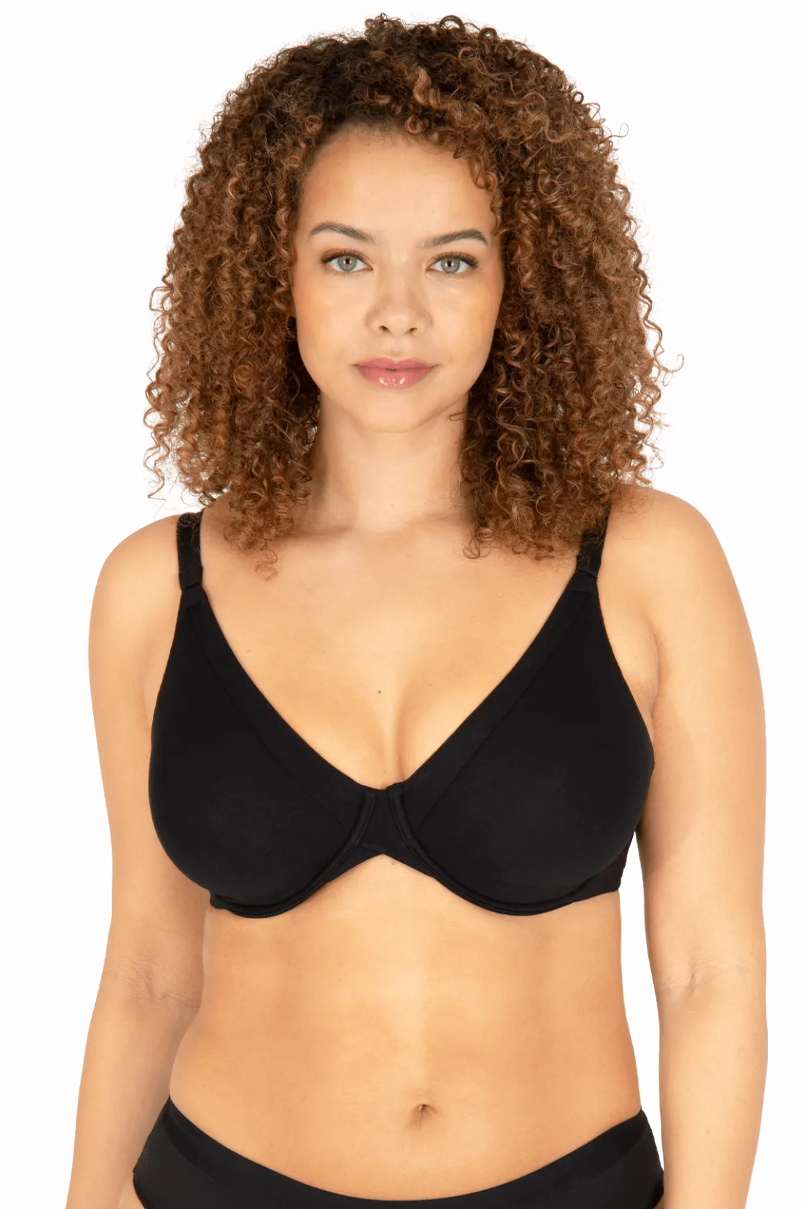 Soutien-gorge à armatures Tulle Design Coton - Noir
