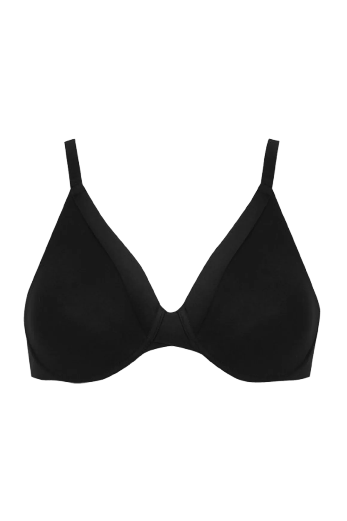 Soutien-gorge à armatures Tulle Design Coton - Noir