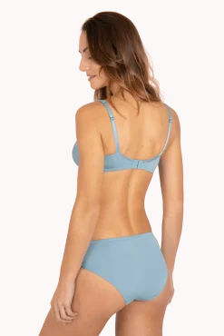 Soutien-gorge à armatures Tulle Design - Bleu perle