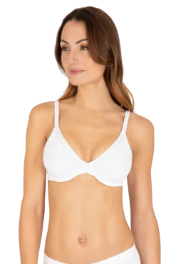 Soutien-gorge à armatures Tulle Design Coton - Blanc naturel