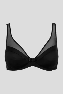 Soutien-gorge à armatures Tulle Design - Noir