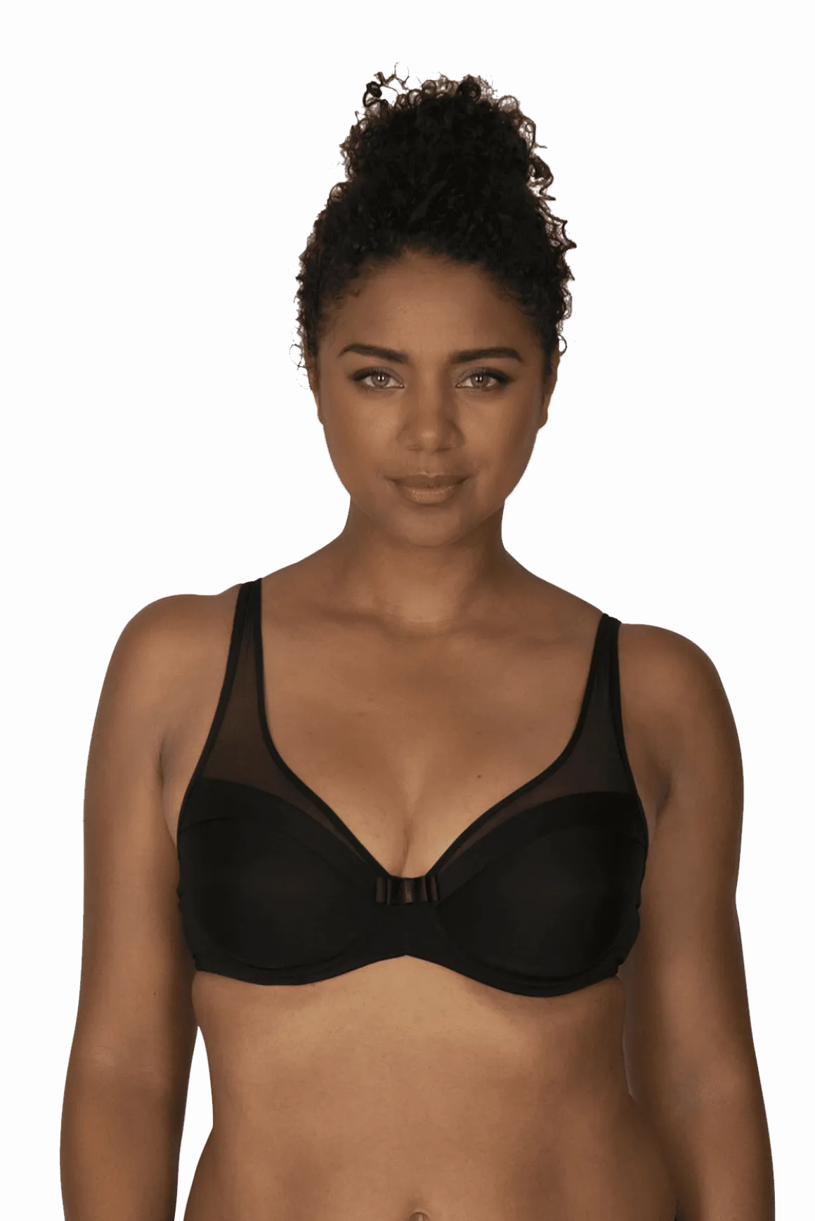 Soutien-gorge à armatures Tulle Design - Noir