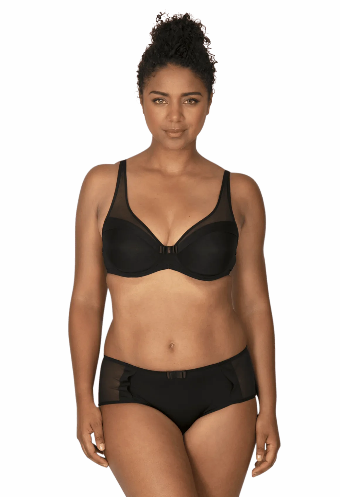 Soutien-gorge à armatures Tulle Design - Noir