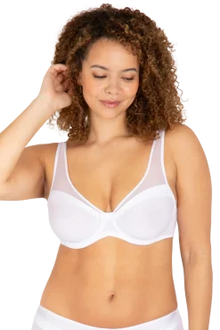 Soutien-gorge à armatures Tulle Design - Blanc
