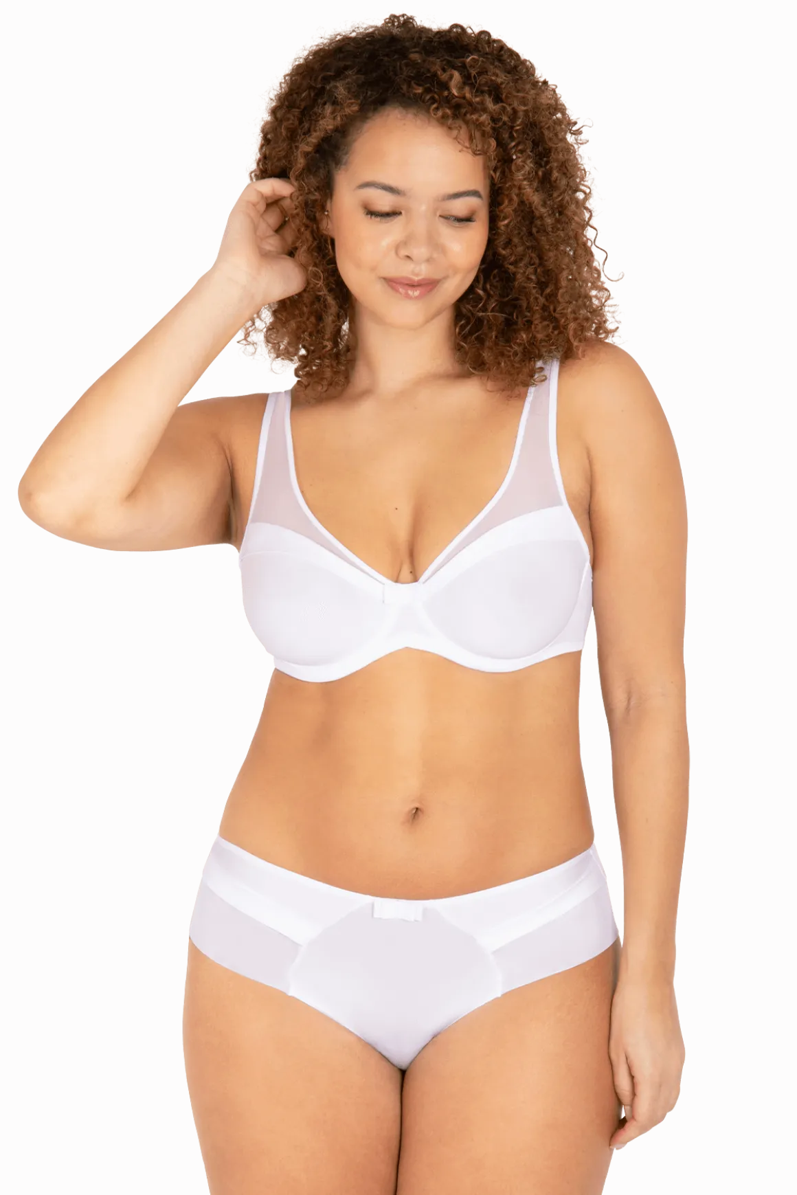 Soutien-gorge à armatures Tulle Design - Blanc
