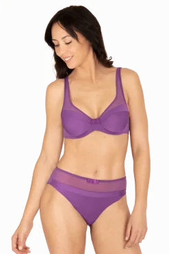 Soutien-gorge à armatures Tulle Design - Violet