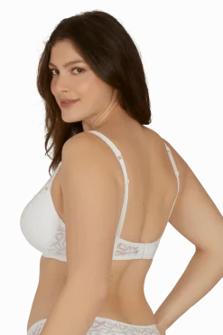 Soutien-gorge à coques Equinoxe - Blanc naturel
