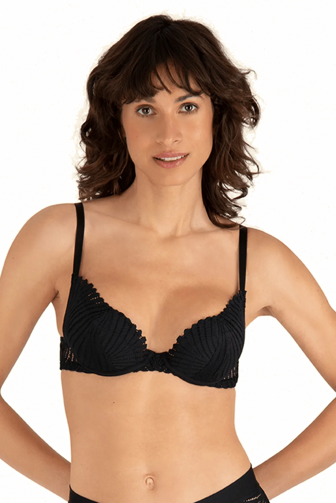 Soutien-gorge à coques Muse - Noir