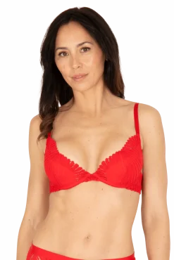 Soutien-gorge à coques Muse - Rouge ardent
